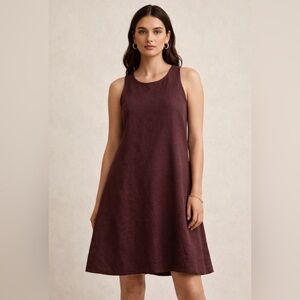 Conscious clothing mulberry 100% linen tank dress